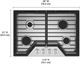 Whirlpool® 30" Stainless Steel Gas Cooktop-1