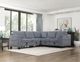 Homelegance® Walterboro 5-Piece Dark Gray Modular Sectional with Storage-1