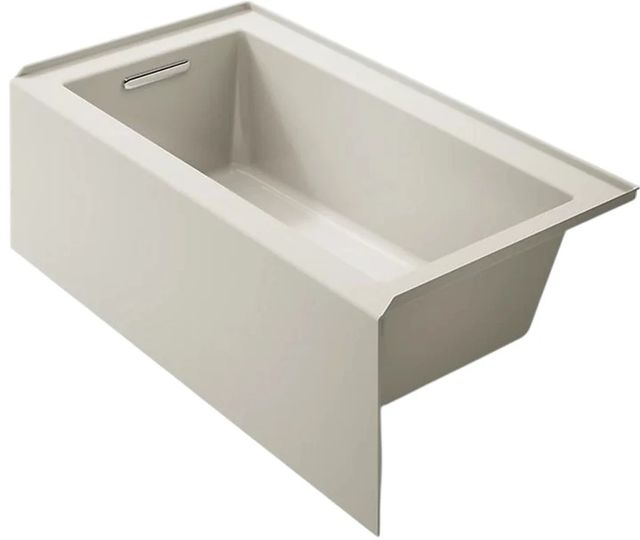 KOHLER® Underscore® Biscuit 60" x 32" Alcove Bath - Left Drain-0