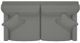 La-Z-Boy® Kennedy Grey Apartment Size Sofa-4