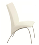 Coaster® Bishop 2-Piece White/Chrome Upholstered Side Chairs-2