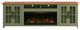 Legends Home Vineyard Fruitwood/Sage Green 97" Fireplace Console-2