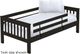 Crate Designs™ Furniture Espresso Twin XL Mission Upper Bunk Bed-0