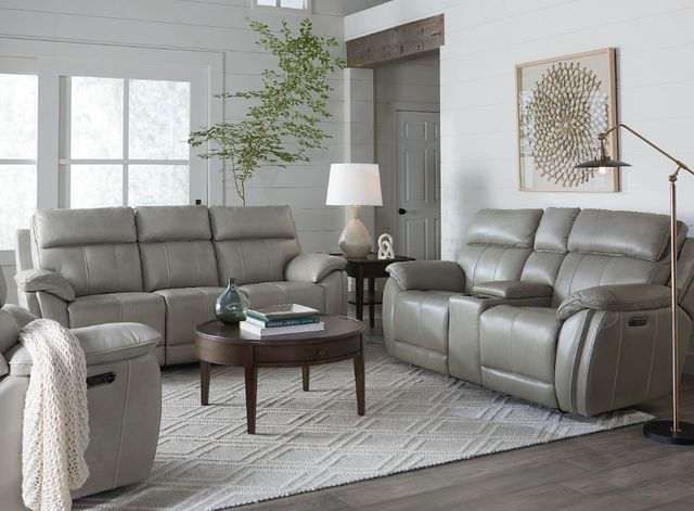 Bassett® Furniture Club Level Levitate Nickel Leather Wallsaver Power Recliner -2
