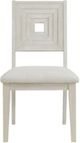 Elements International Avalanche Antique White Dining Side Chair-3