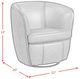 Elements International Vito Pebble Black Swivel Chair-2