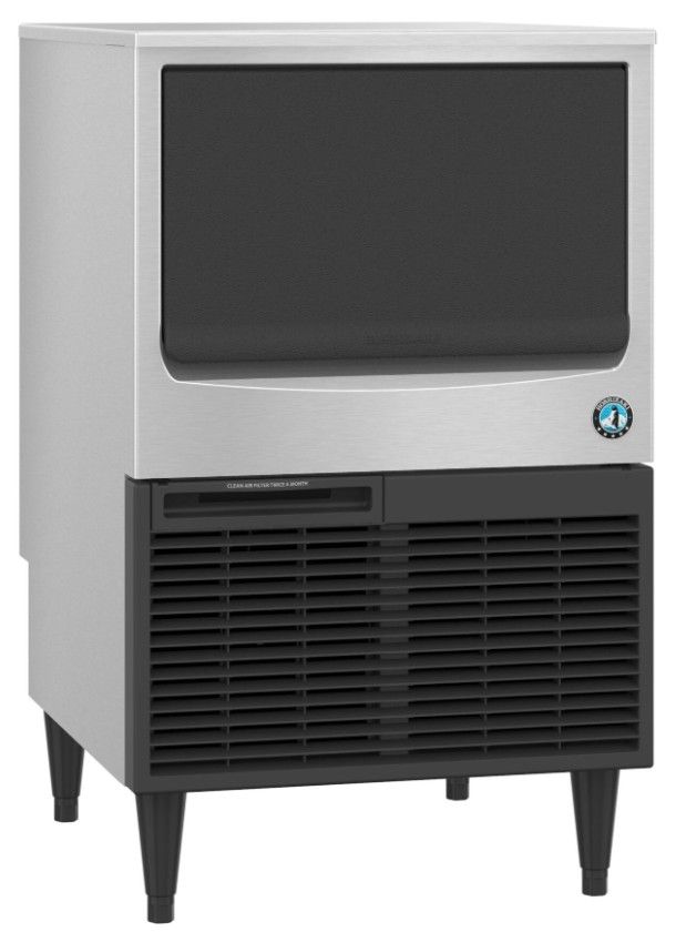 Hoshizaki Crescent® Cuber 24" 157 lb. Stainless Steel Water-Cooled Ice Maker with Built In Storage Bin-2