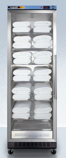 Summit® Stainless Steel 24'' Single Chamber Left Hinge Warming Cabinet-1