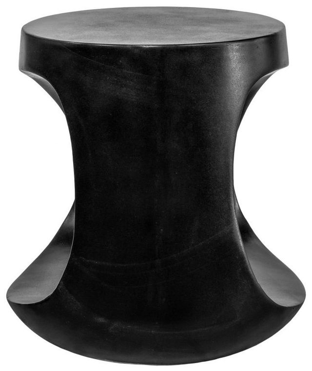 Moe's Home Collection Rothko Black Concrete Outdoor Stool-2
