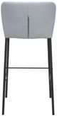 Zuo® Modern Linz Gray Barstool-3