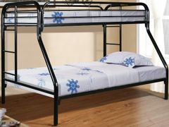 American Wholesale Furniture Black Twin/Full Bunkbed