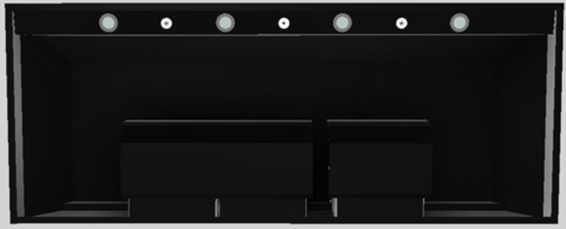 Vent-A-Hood® Designer Series 60" Black Wall Mounted Range Hood-1