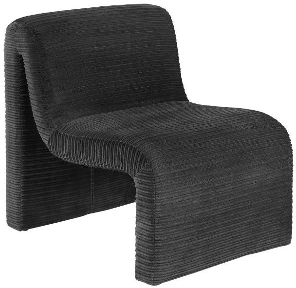 Coaster® Drayton Black Upholstered Curved Accent Chair-0