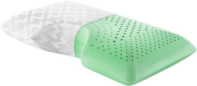 Malouf® Z® Shoulder Zoned Dough® Peppermint King Memory Foam Pillow-0