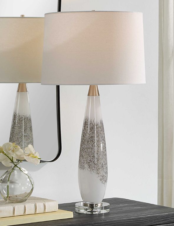 Uttermost® Quinn Metallic Silver Table Lamp-2