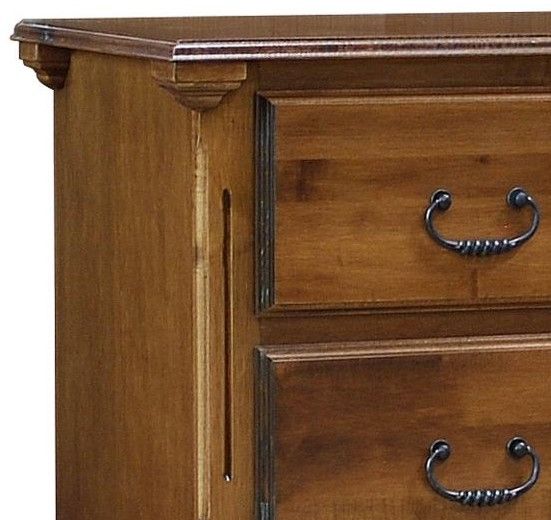 Wolfcraft Furniture Stonehaven Brown 2-Drawer Nightstand -1