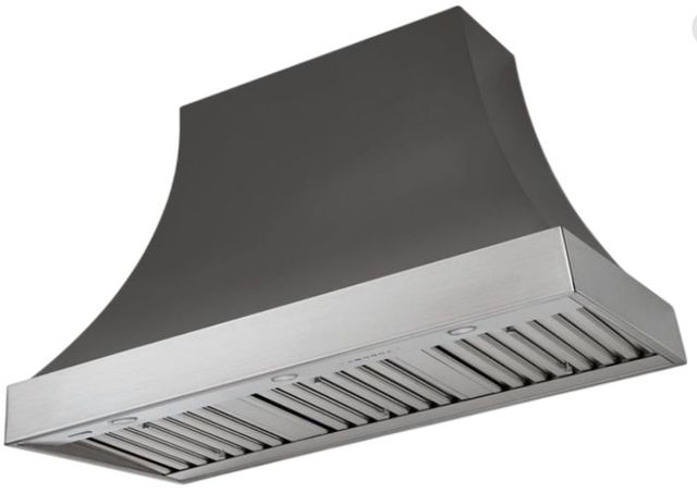 AGA Cascade 48" Slate Wall Mounted Range Hood with Brushed Nickel Trim-0