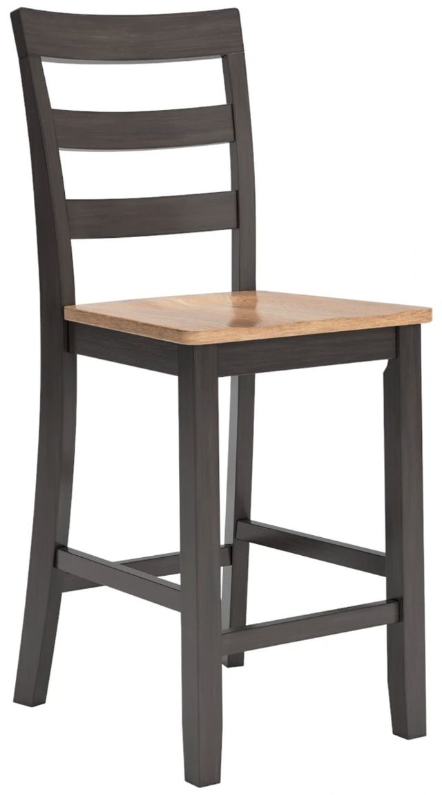 Signature Design by Ashley® Gesthaven Dark Brown/Natural Counter Stool-0