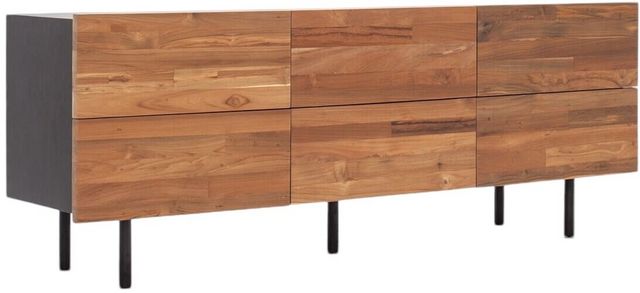 EQ3 Reclaimed Teak Charcoal Low Dresser
