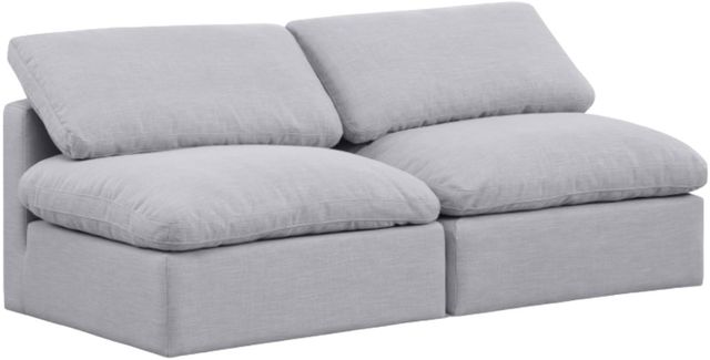 Meridian Furniture Indulge 2-Piece Gray Sofa-0
