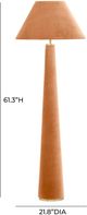 TOV Furniture Graham Terracotta Velvet Floor Lamp-2