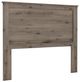 Perdue Woodworks Essentials Weathered Gray Ash Queen/Full Panel Headboard -0