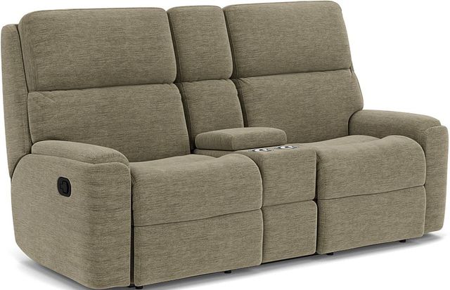 Flexsteel® Rio Reclining Loveseat with Console-0