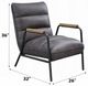 ACME Furniture Nignu Gray/Matt Iron Accent Chair-2