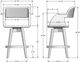 Amisco Customizable Joshua Swivel Counter Stool-2