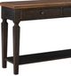 John Thomas Furniture® Vista Coal/Hickory Sofa Table-1