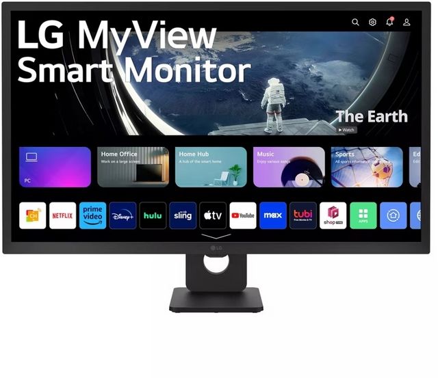 LG 32" Full HD IPS MyView Black Smart Monitor