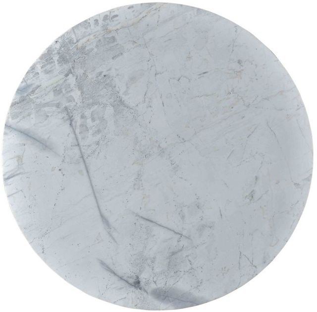 Moe's Home Collection Jinxx White Coffee Table with Brown Base -2