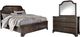 Signature Design by Ashley® Adinton 2-Piece Brown King Panel Bed Set-0