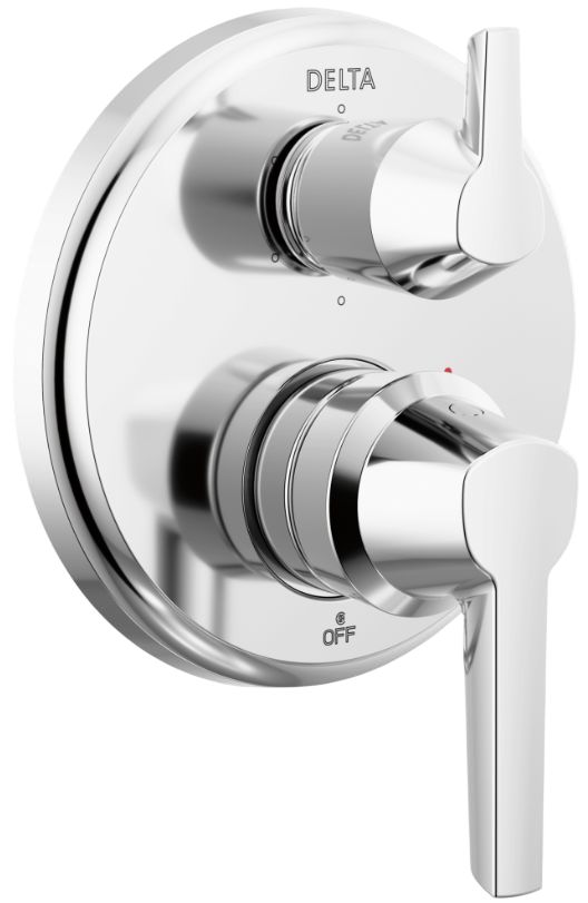 Delta Galeon® 14S Lumicoat® Chrome 6-Setting Integrated Diverter Trim-0