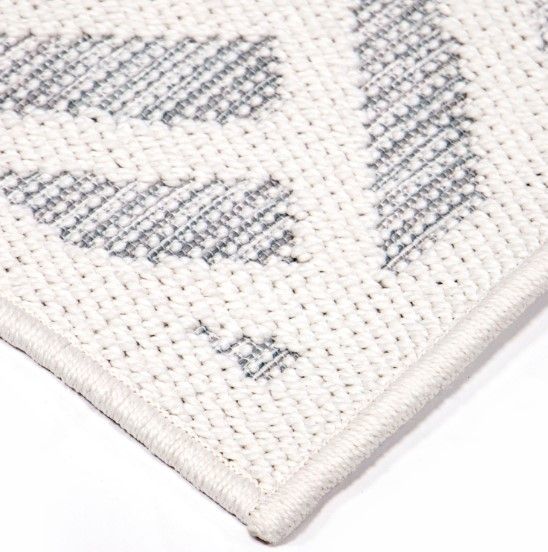 Orian Knitweave Castaway Natural Blue 5'x8' Area Rug-2