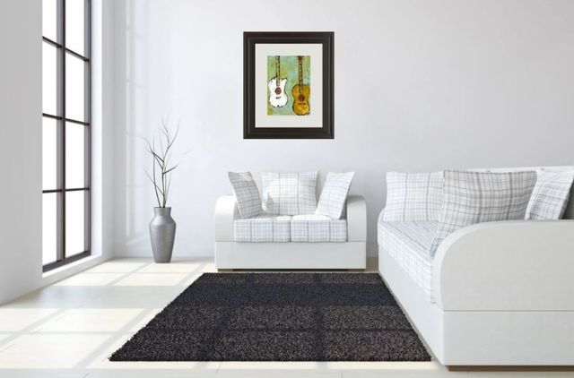 Classy Art Six Strings IIl by Deann Herbert Framed Print Wall Art-2