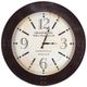 YHD Dark Brown/White Wall Clock-0