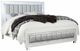 Global Furniture USA Santorini Metallic White Queen Panel Bed-0