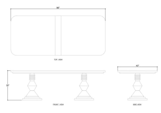 Bramble Customizable Sydney Dining Table-2