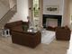 International Furniture Direct Vallarta Chocolate Brown Loveseat-1