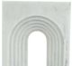 A & B Home White Decorative Marble Roman Arch Sculpture-2
