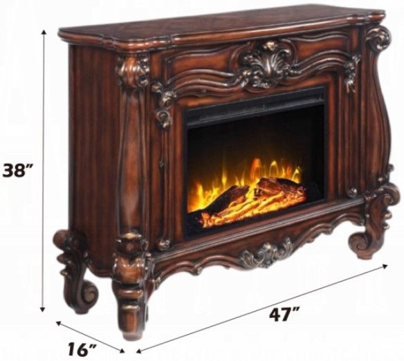 ACME Furniture Versailles Cherry Oak Fireplace-2