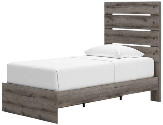 Signature Design by Ashley® Urbanoore Weathered Gray Youth Twin Storage Panel Bed -3