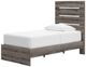 Signature Design by Ashley® Urbanoore Weathered Gray Youth Twin Storage Panel Bed -3