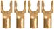 AudioQuest® 1010/G Spade Gold Pack of 40 Connectors-1
