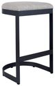 Uttermost® Maude Java Black/Taupe Gray Steel Outdoor Bar Stool-0