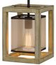 Cal® Lighting & Accessories Palencia Distressed Oak Pendant-4