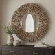 Uttermost® Rossetti Natural Round Interwoven Wood Mirror-1