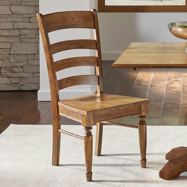 A-America® Bennet Smoky Quartz Ladderback Dining Side Chair-1