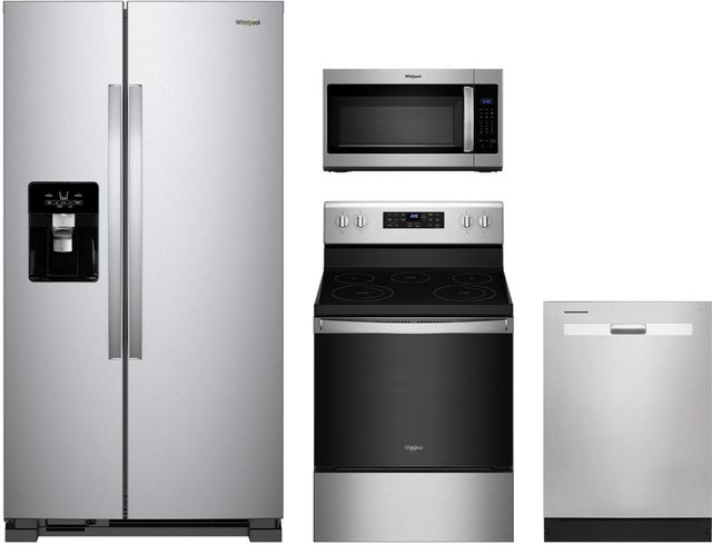 Whirlpool® 4 Piece Stainless Steel Kitchen Package-0
